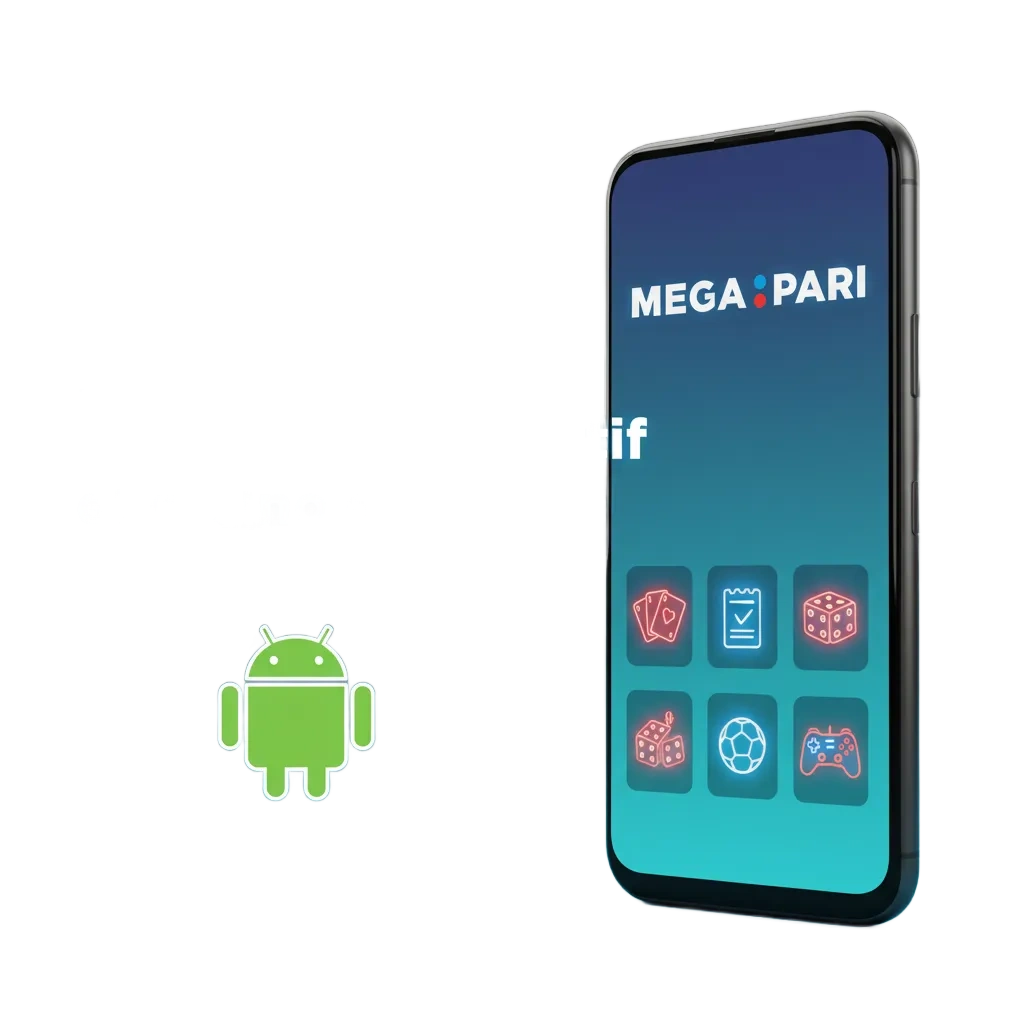 Smartphone Android affichant l’application de paris sportifs et casino en direct