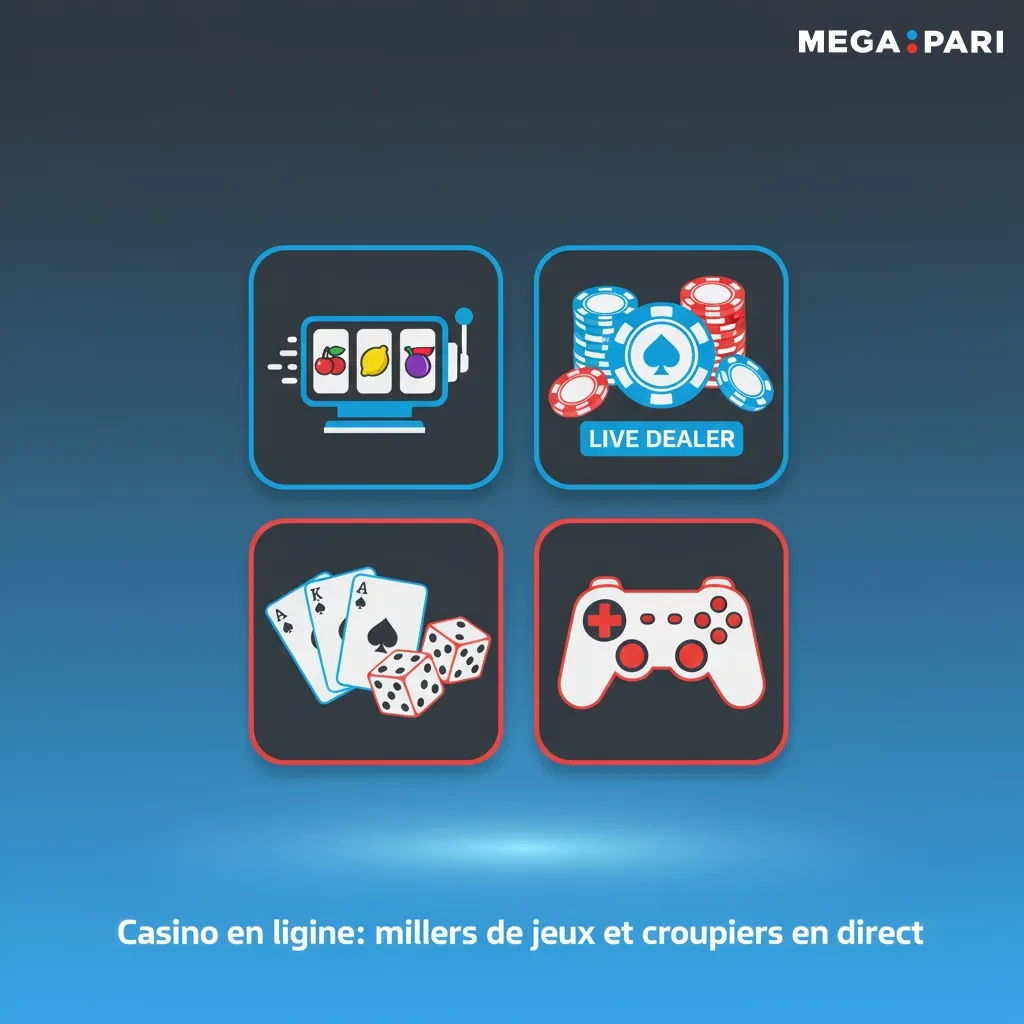 Casino en ligne MegaPari avec plus de 5000 jeux variés