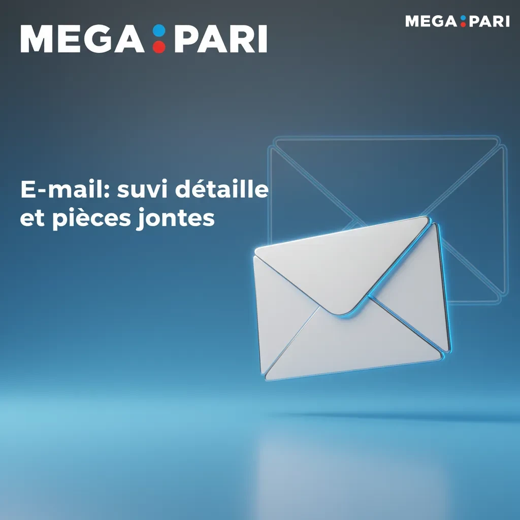 Interface d’e-mail du support avec formulaire et pièces jointes