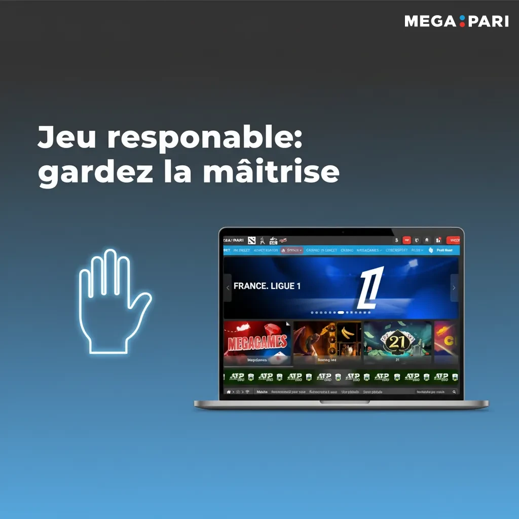 Affiche jeu responsable avec conseils sur limites, budget et pauses
