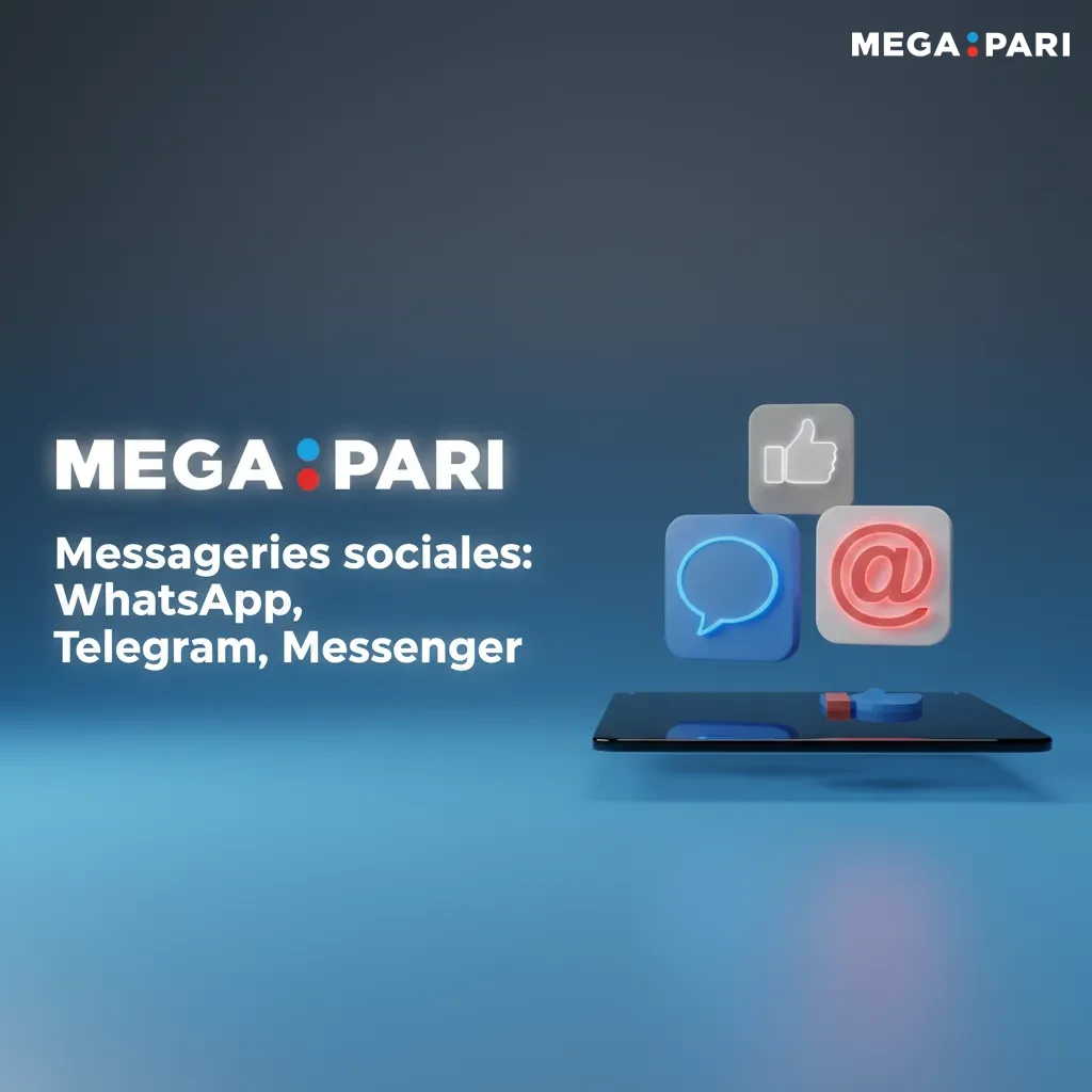 Icônes WhatsApp, Telegram et Messenger du support client
