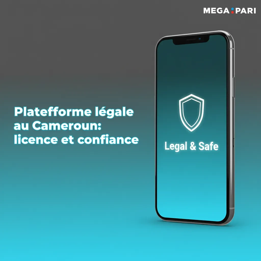 Bannière MegaPari Cameroun avec mentions légales et jeu responsable