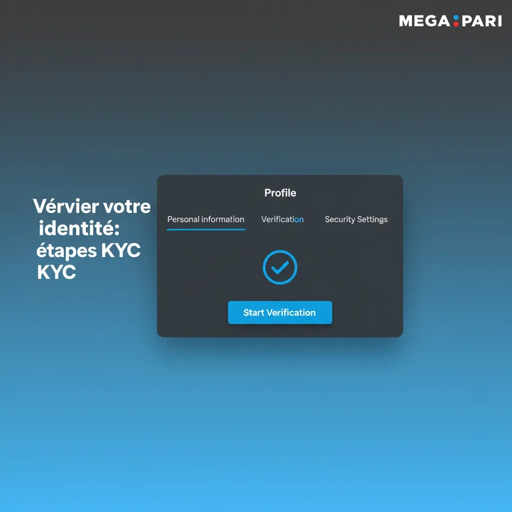 Infographie des étapes KYC: identité, adresse et validation du compte