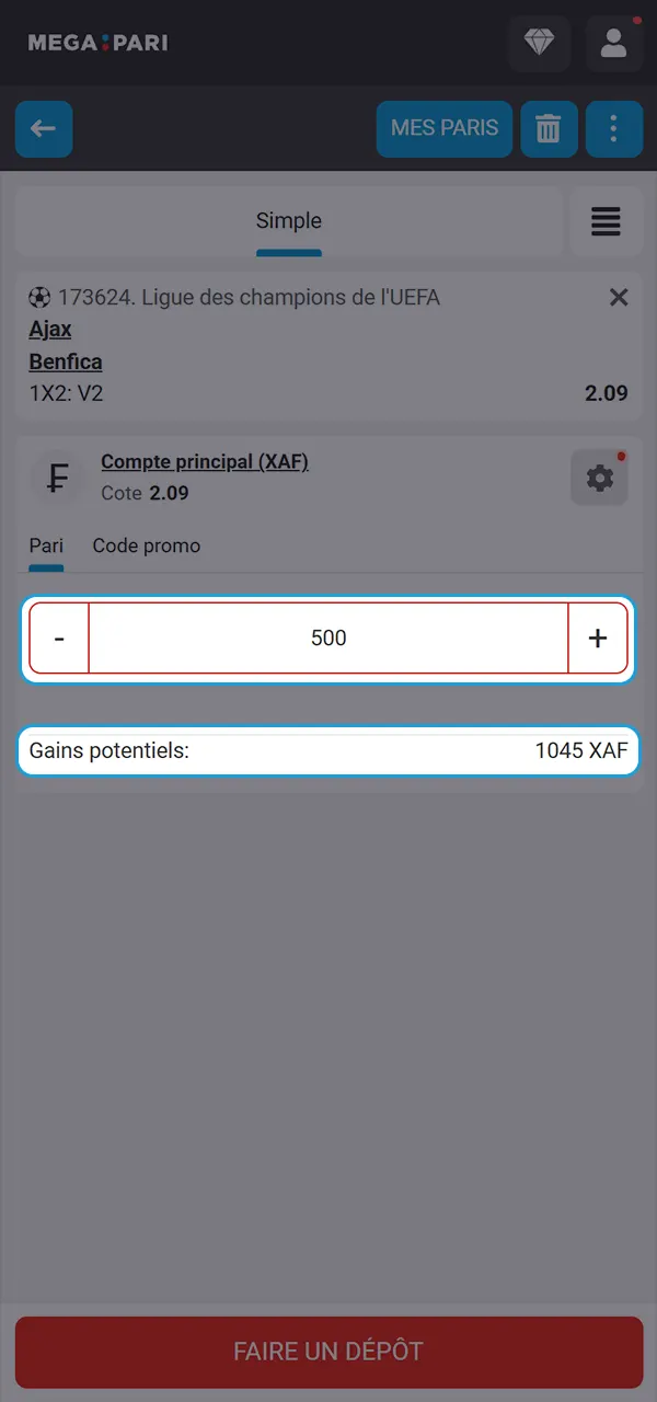 Faites votre premier pronostic sur MegaPari.
